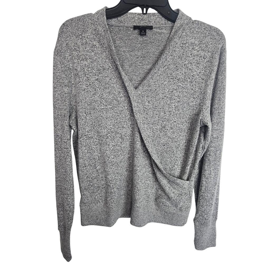J. Crew Womens Surplice Lightweight Sweater S Minimalist Pullover Preppy Stretch